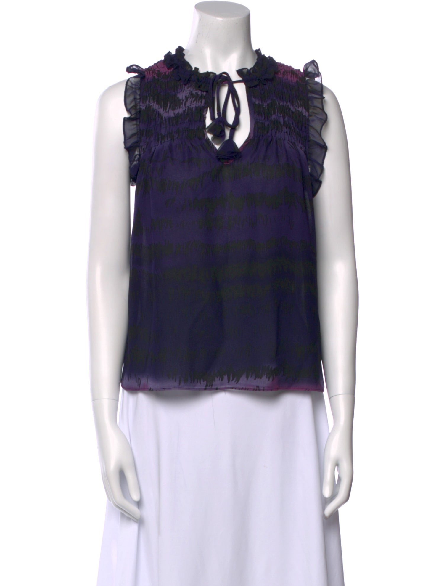 MISA Los Angeles Tie Neck Sleeveless Polo