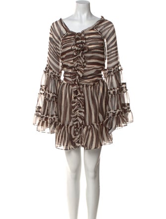 MISA Los Angeles Striped Mini Dress