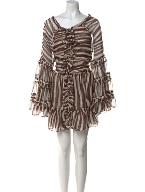 MISA Los Angeles Striped Mini Dress