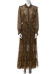 MISA Los Angeles Animal Print Long Dress