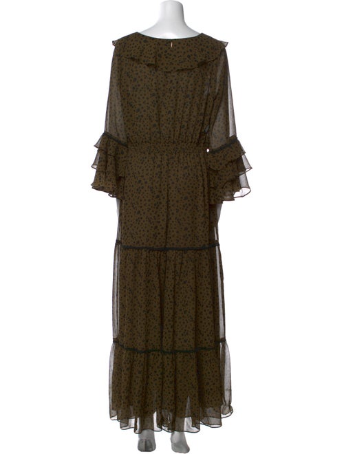 MISA Los Angeles Printed Long Dress