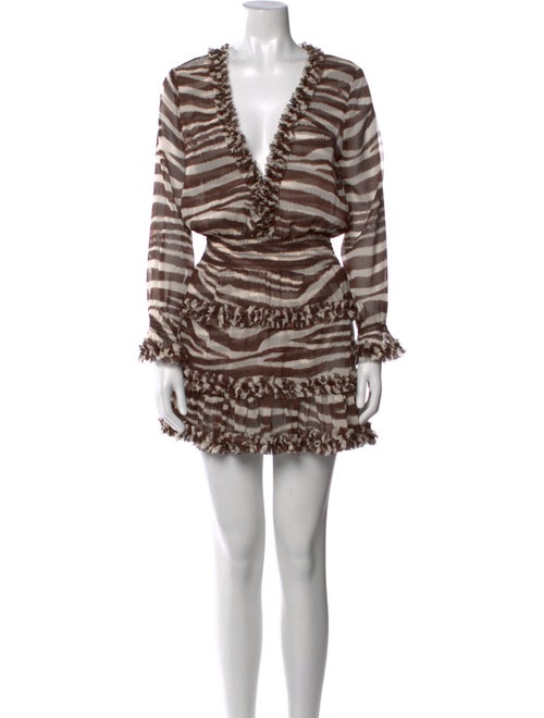 MISA Los Angeles Animal Print Mini Dress