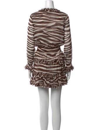MISA Los Angeles Animal Print Mini Dress