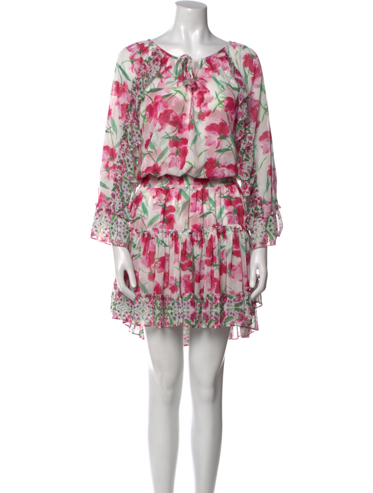 MISA Los Angeles Floral Print Mini Dress