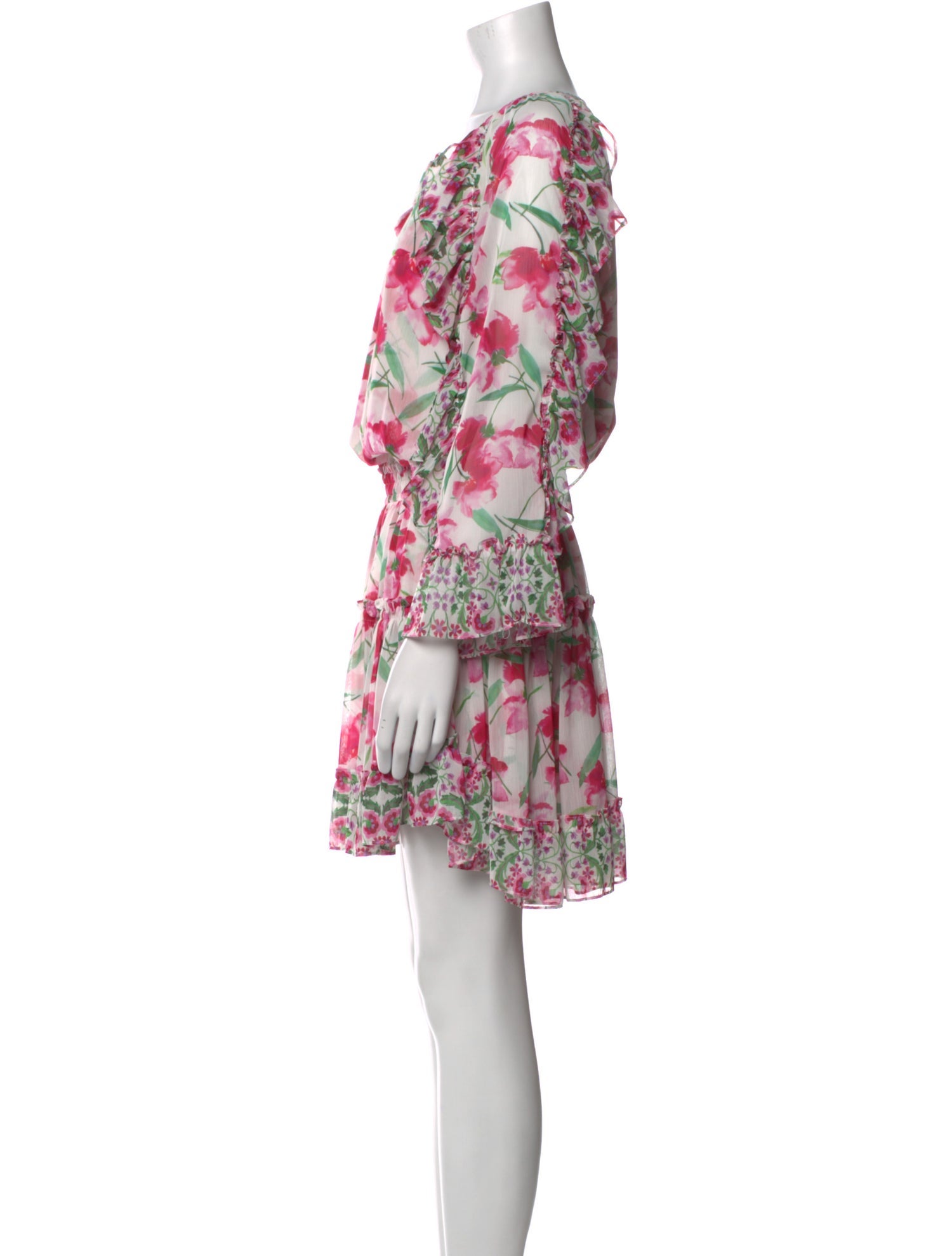 MISA Los Angeles Floral Print Mini Dress
