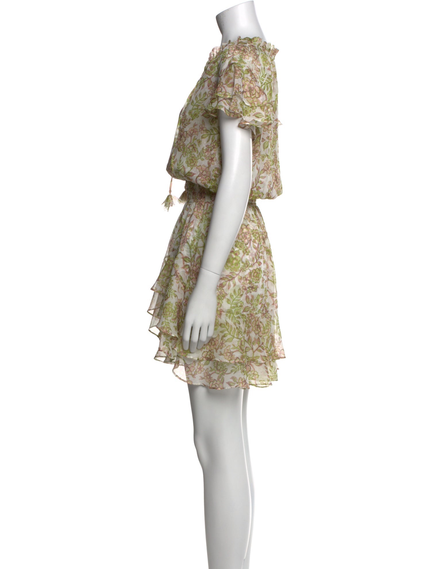 MISA Los Angeles Floral Print Mini Dress