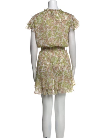 MISA Los Angeles Floral Print Mini Dress