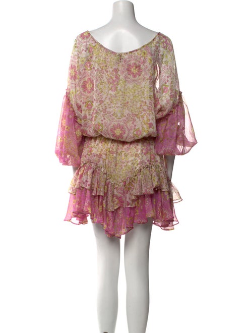 MISA Los Angeles Floral Print Mini Dress