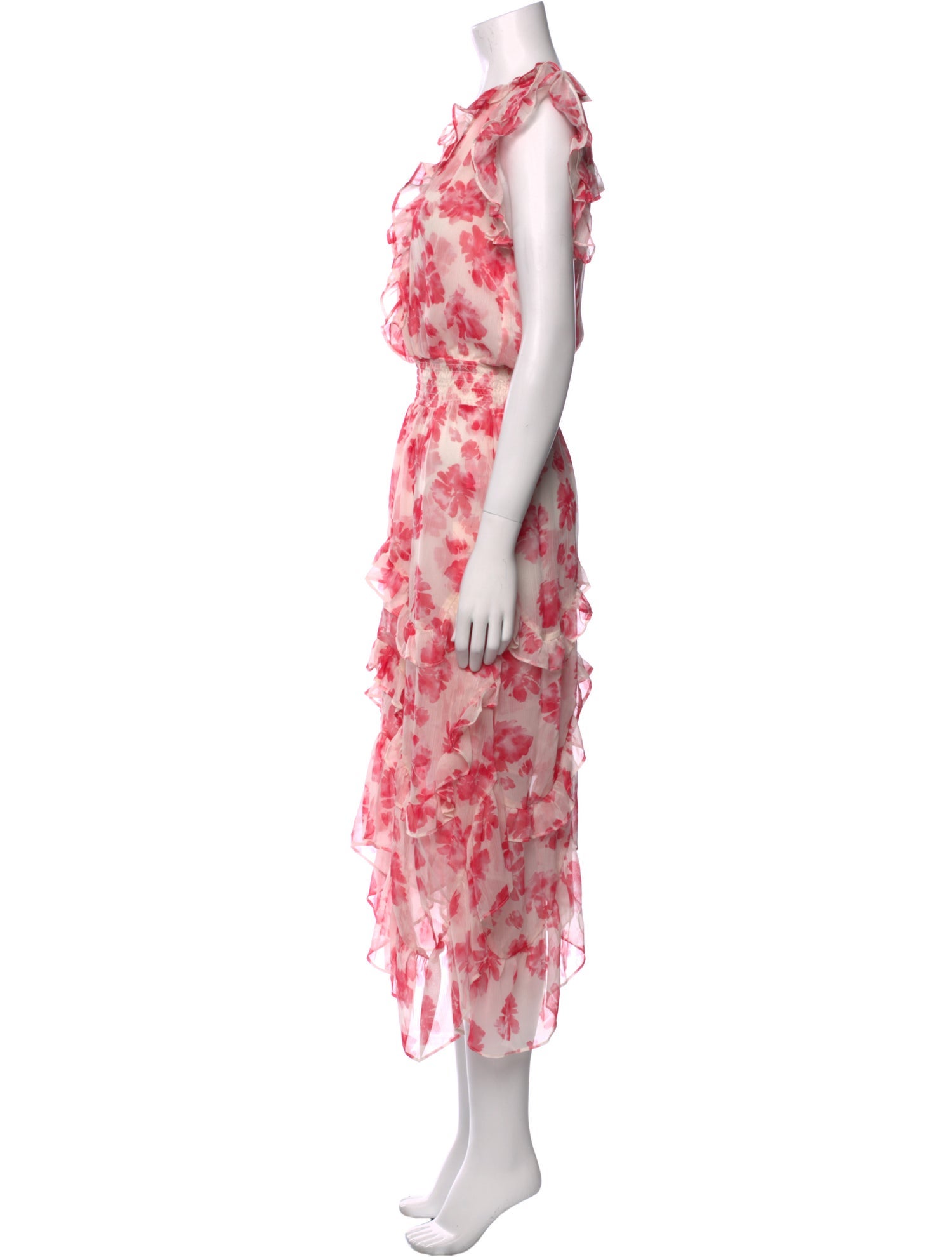 MISA Los Angeles Floral Print Long Dress