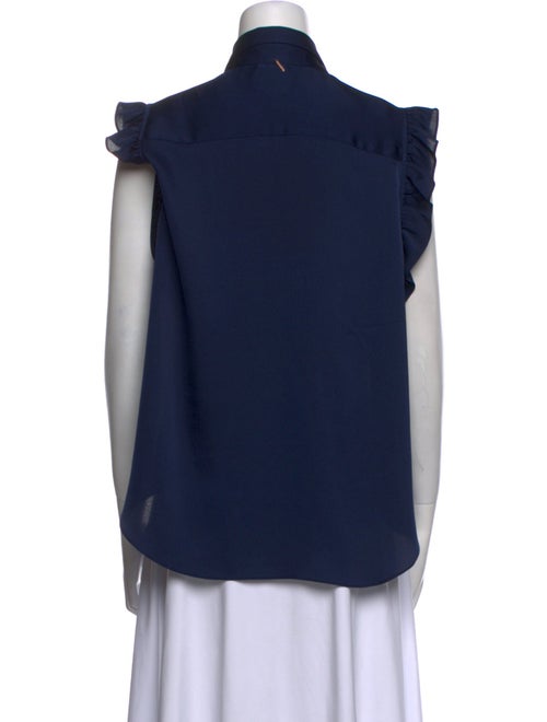 MISA Los Angeles Sleeveless Button-Up Top