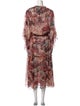 MISA Los Angeles Floral Print Long Dress