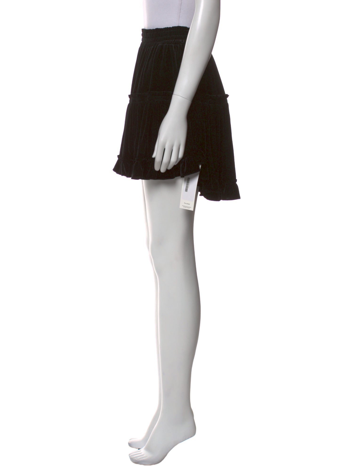 MISA Los Angeles Ruffle Embellishment Mini Skirt