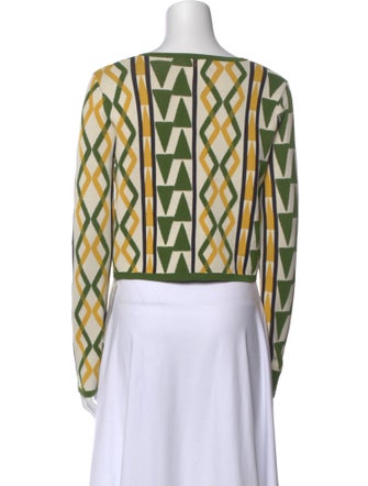 MISA Los Angeles Printed Scoop Neck Sweater