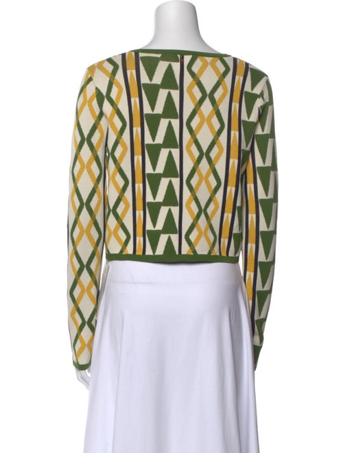 MISA Los Angeles Printed Scoop Neck Sweater