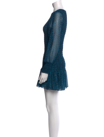 MISA Los Angeles Crew Neck Mini Dress