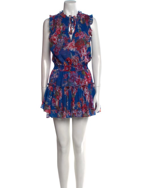 MISA Los Angeles Floral Print Mini Dress