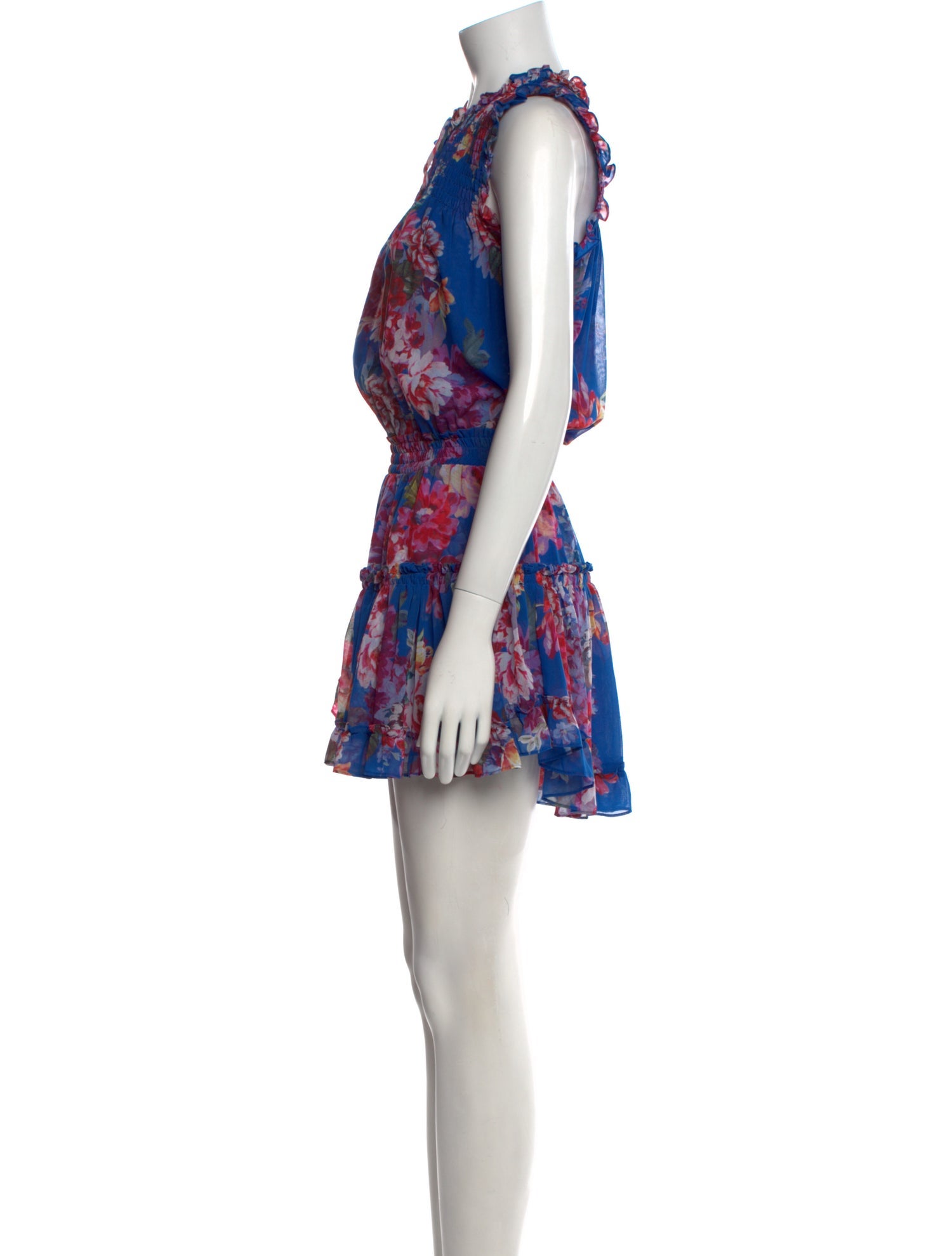 MISA Los Angeles Floral Print Mini Dress