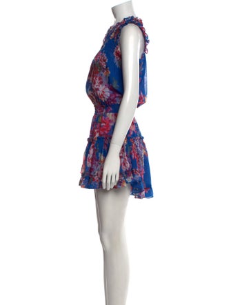MISA Los Angeles Floral Print Mini Dress