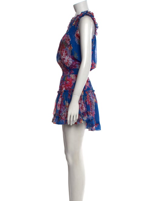 MISA Los Angeles Floral Print Mini Dress