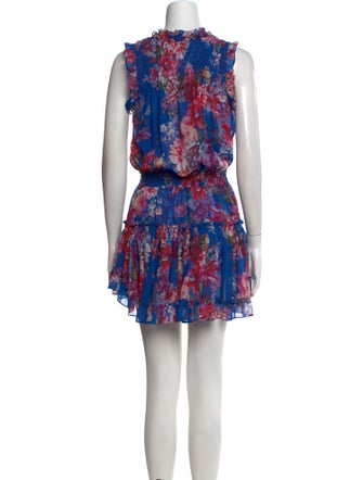 MISA Los Angeles Floral Print Mini Dress