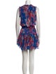 MISA Los Angeles Floral Print Mini Dress