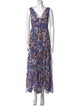 MISA Los Angeles Floral Print Long Dress
