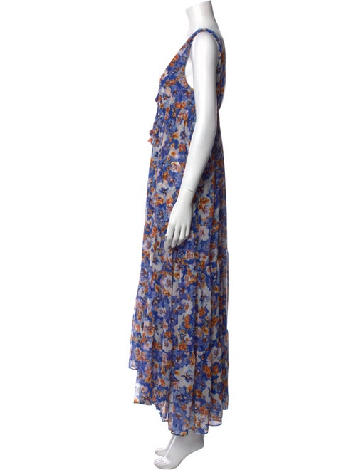 MISA Los Angeles Floral Print Long Dress