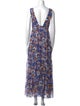 MISA Los Angeles Floral Print Long Dress