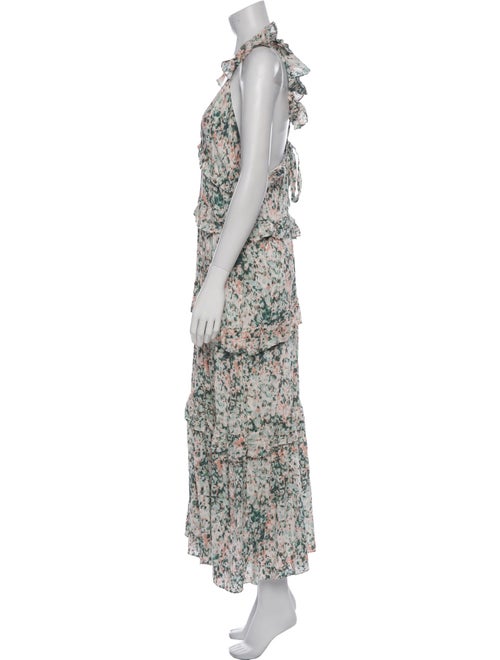 MISA Los Angeles Floral Print Midi Length Dress