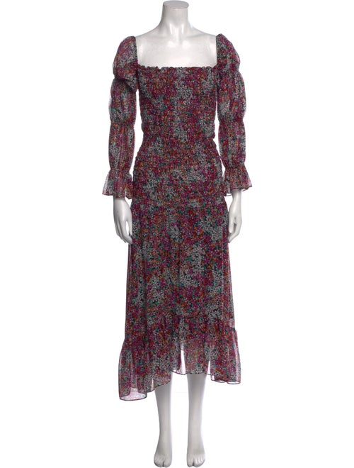 MISA Los Angeles Floral Print Long Dress
