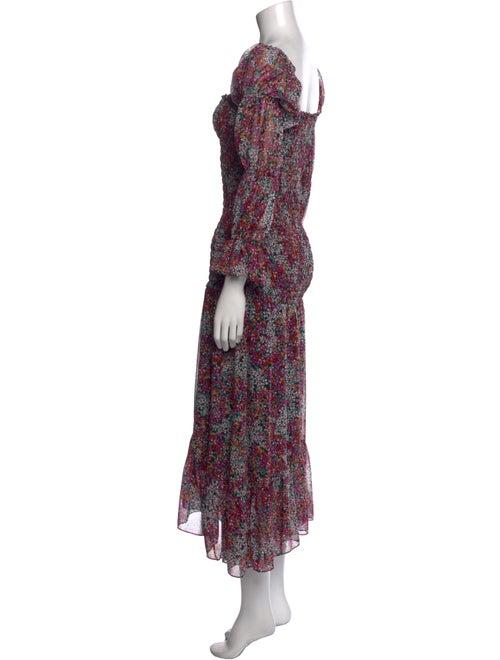 MISA Los Angeles Floral Print Long Dress