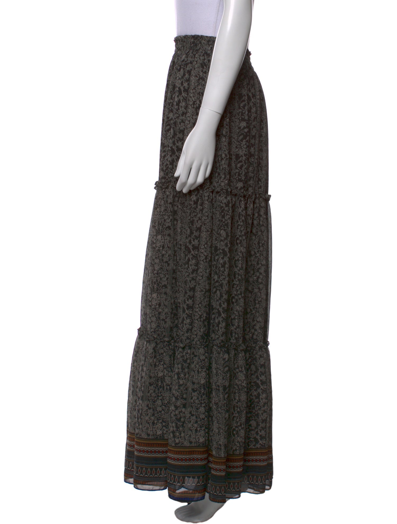 MISA Los Angeles Printed Long Skirt