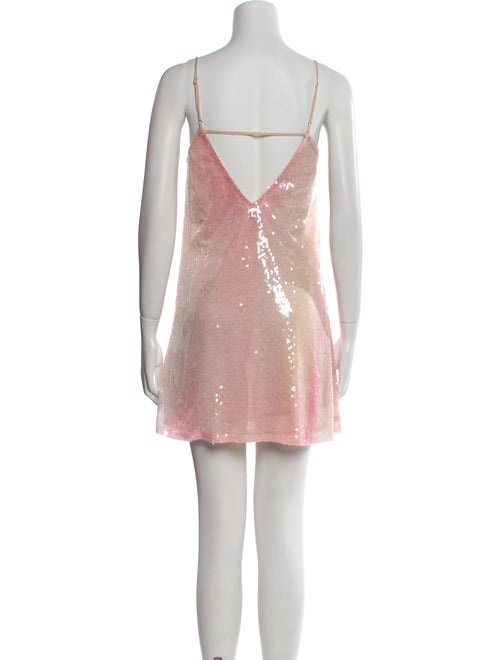 MISA Los Angeles Square Neckline Mini Dress