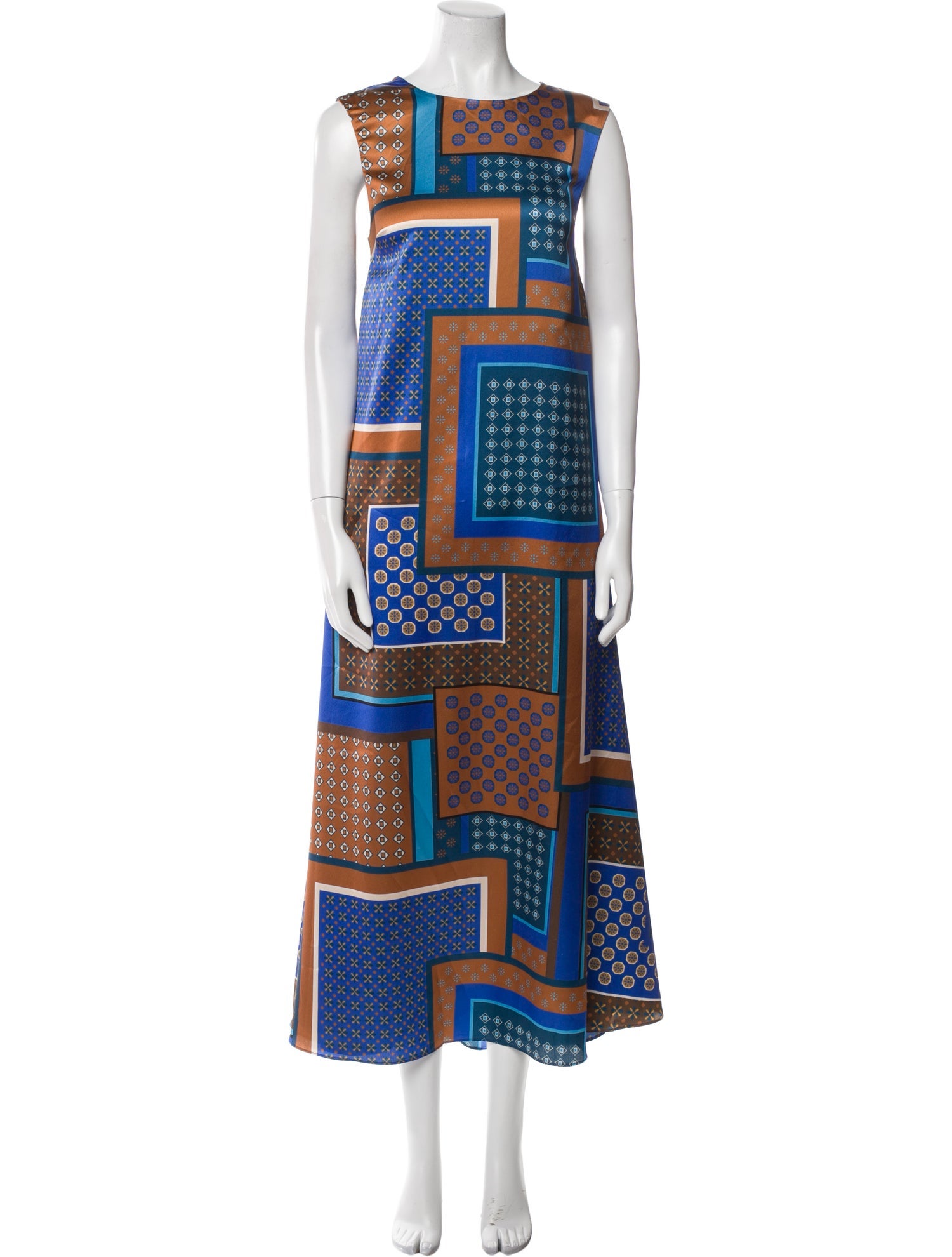 MISA Los Angeles Printed Long Dress