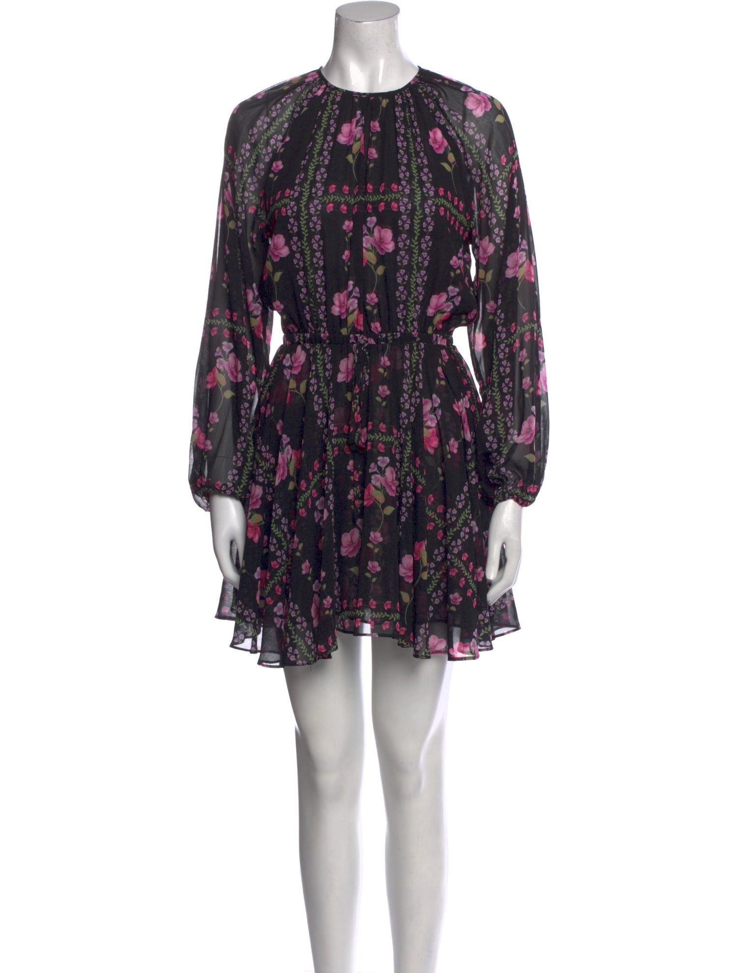 MISA Los Angeles Floral Print Mini Dress