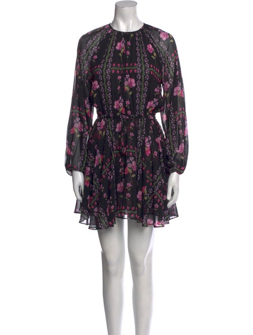 MISA Los Angeles Floral Print Mini Dress
