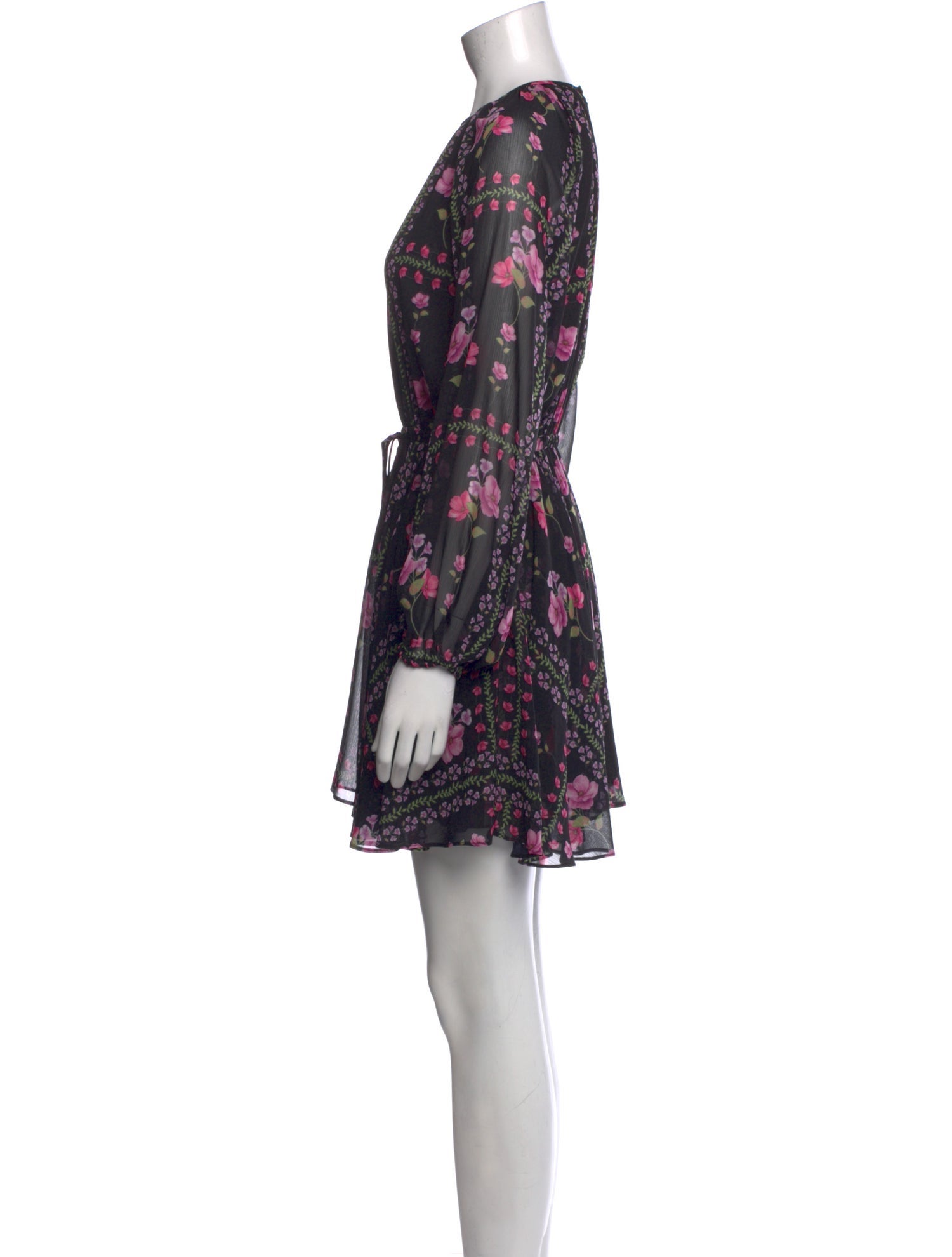 MISA Los Angeles Floral Print Mini Dress