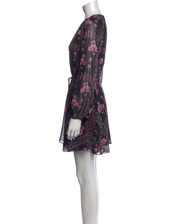 MISA Los Angeles Floral Print Mini Dress
