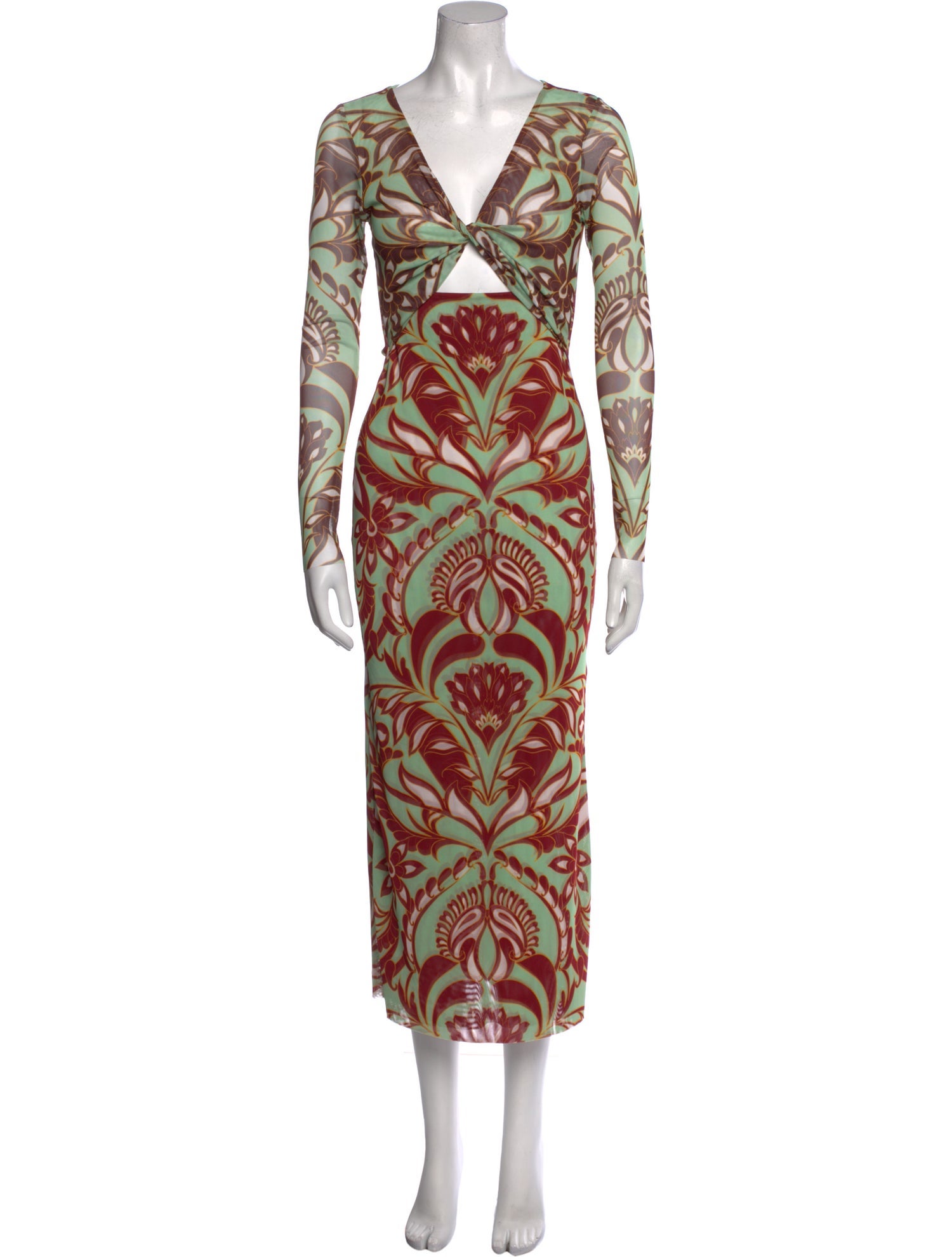 MISA Los Angeles Printed Long Dress