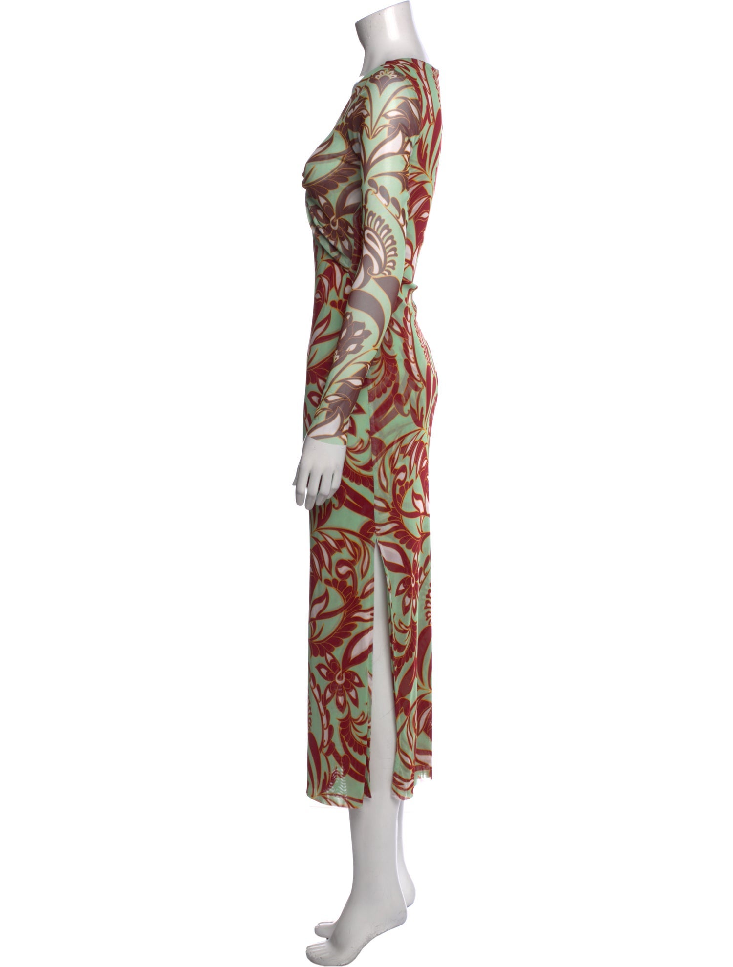 MISA Los Angeles Printed Long Dress