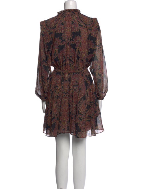 MISA Los Angeles Paisley Print Mini Dress