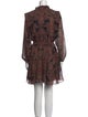 MISA Los Angeles Paisley Print Mini Dress