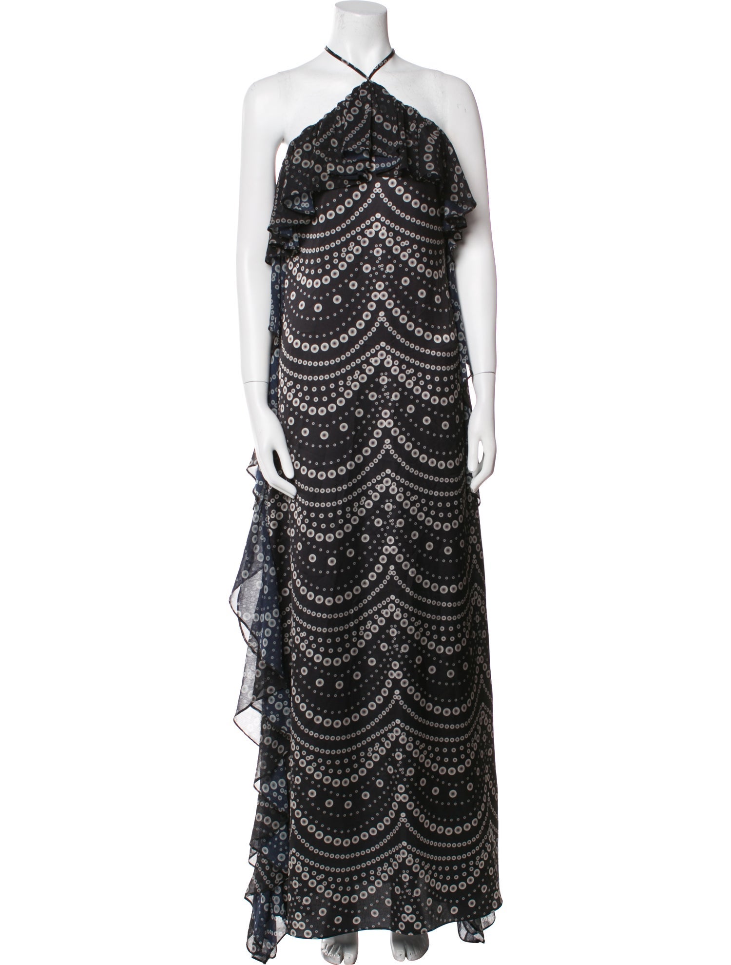 MISA Los Angeles Printed Long Dress