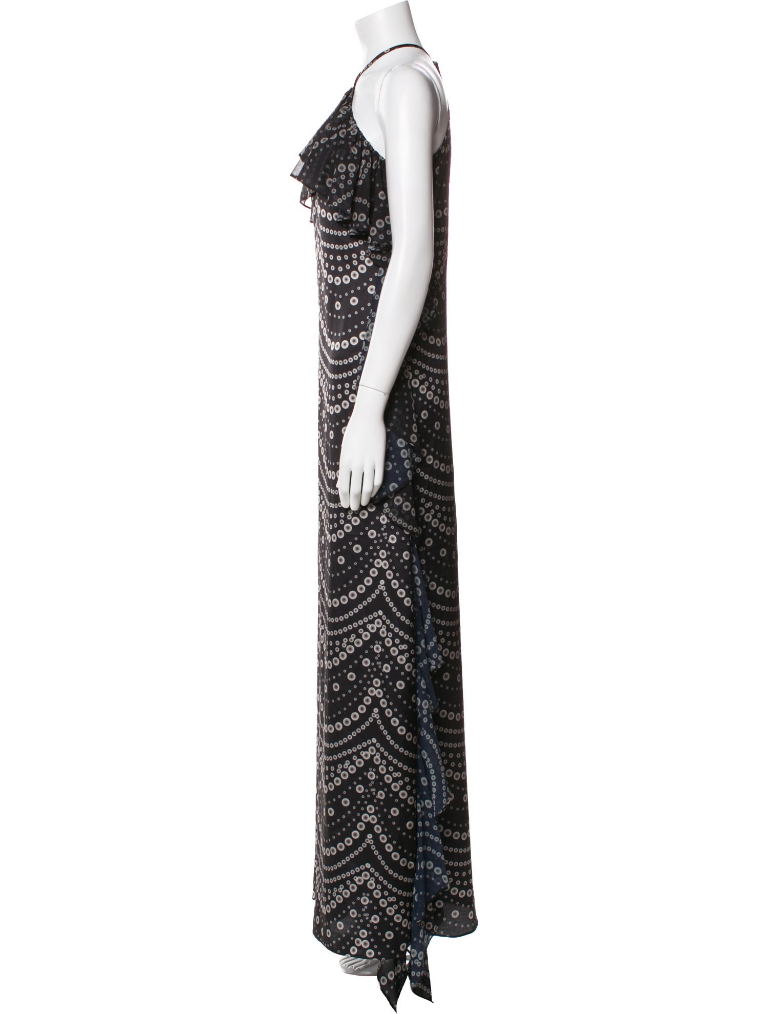 MISA Los Angeles Printed Long Dress