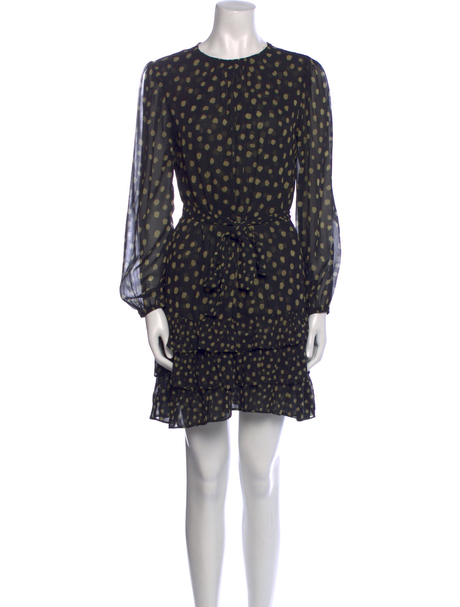 MISA Los Angeles Polka Dot Print Mini Dress