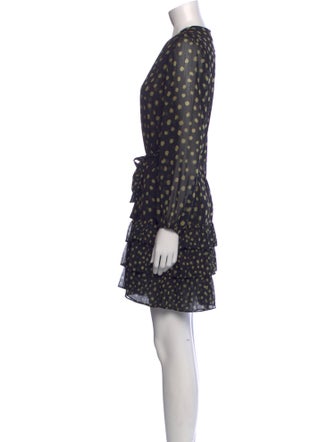MISA Los Angeles Polka Dot Print Mini Dress