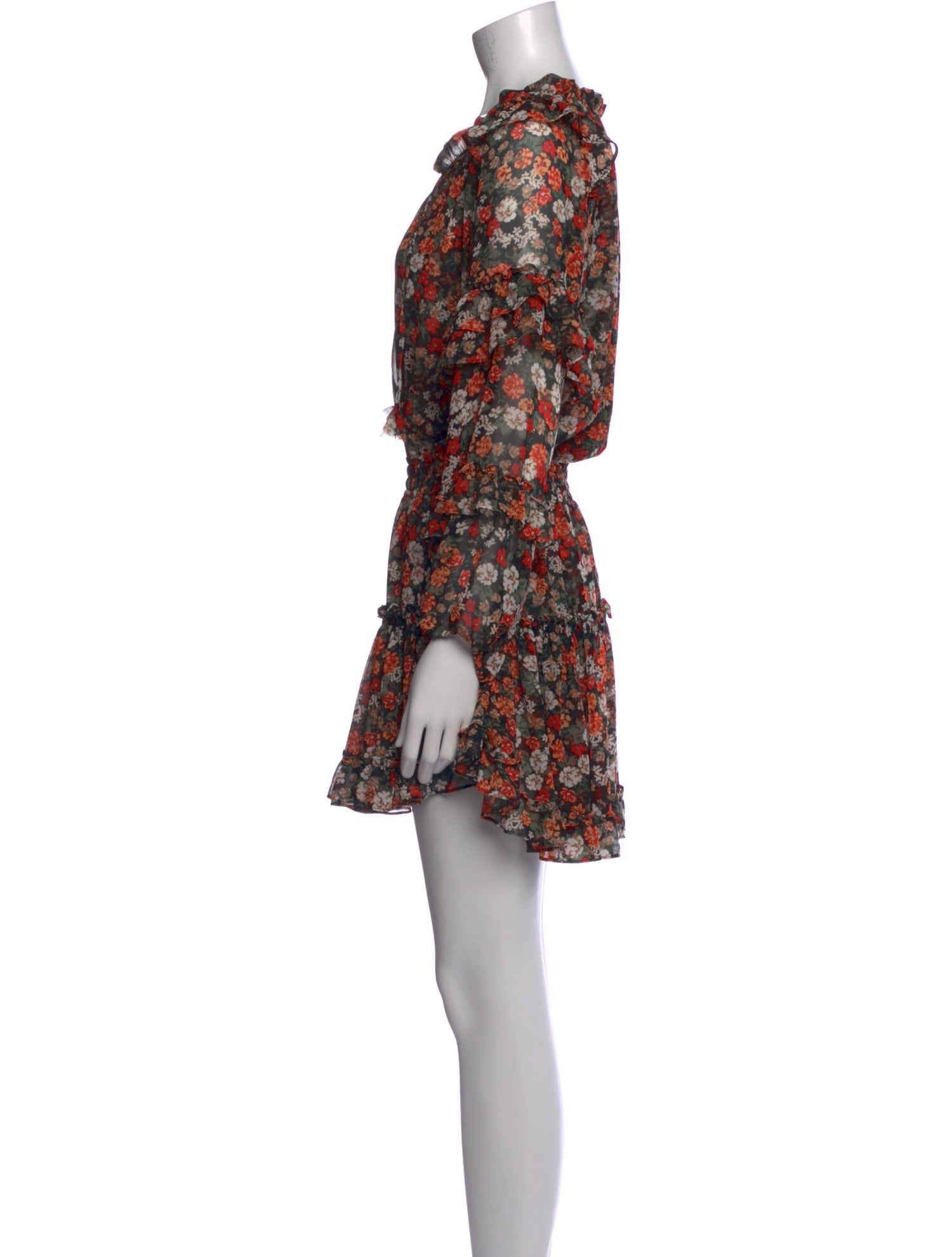 MISA Los Angeles Floral Print Mini Dress