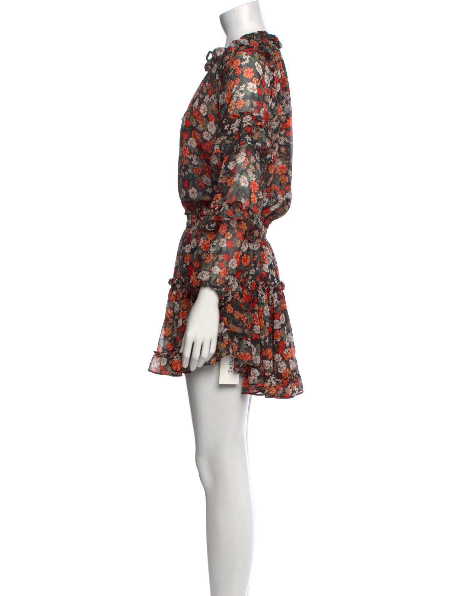 MISA Los Angeles Floral Print Mini Dress