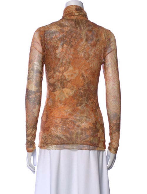 MISA Los Angeles Printed Turtleneck Top