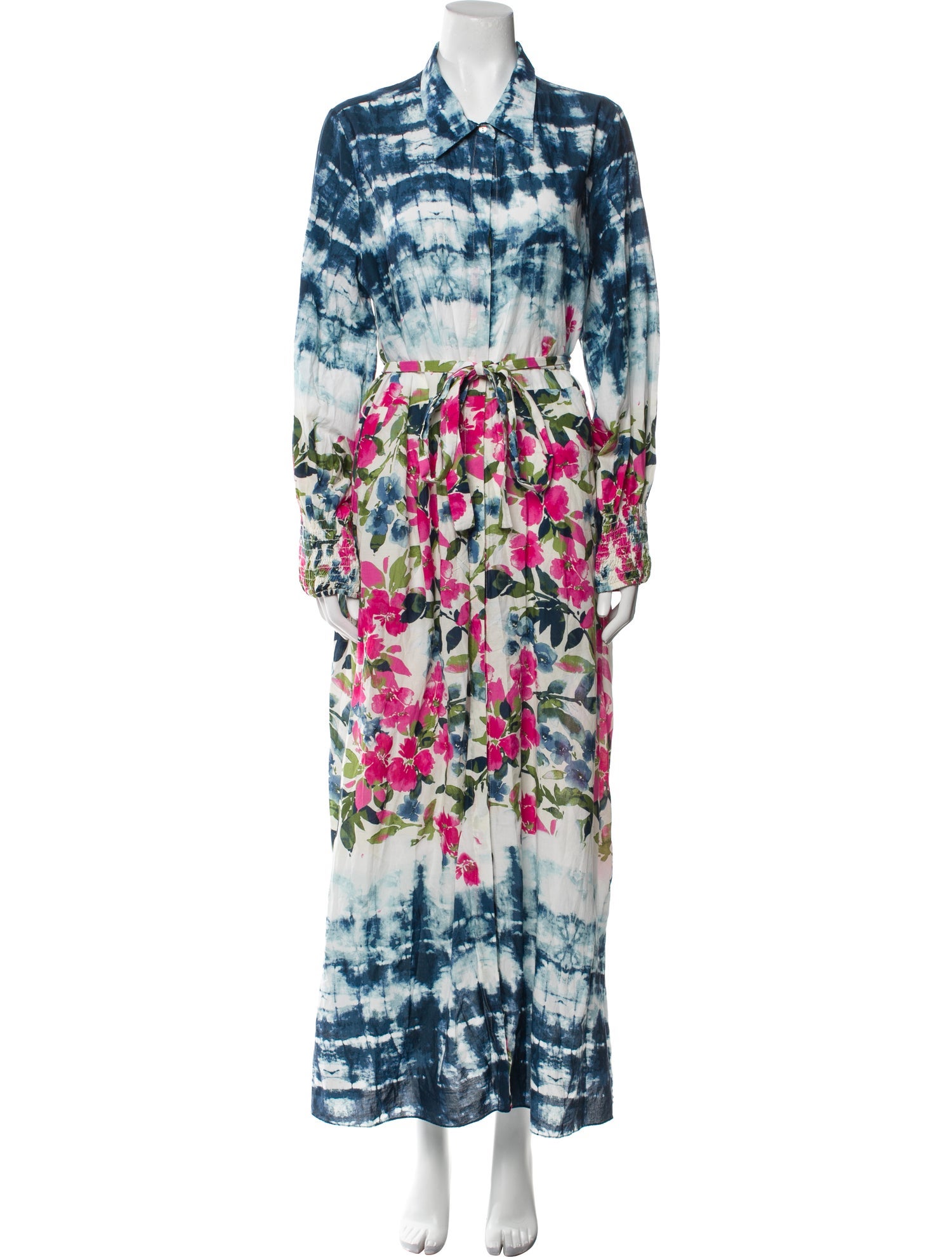 MISA Los Angeles Tie-Dye Print Long Dress